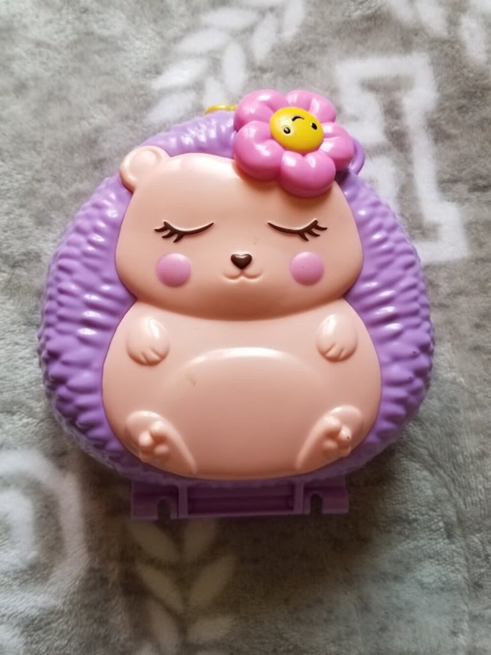 Polly Pocket Compact Hedgehog Coffee Shop Playset Purple Incomplete